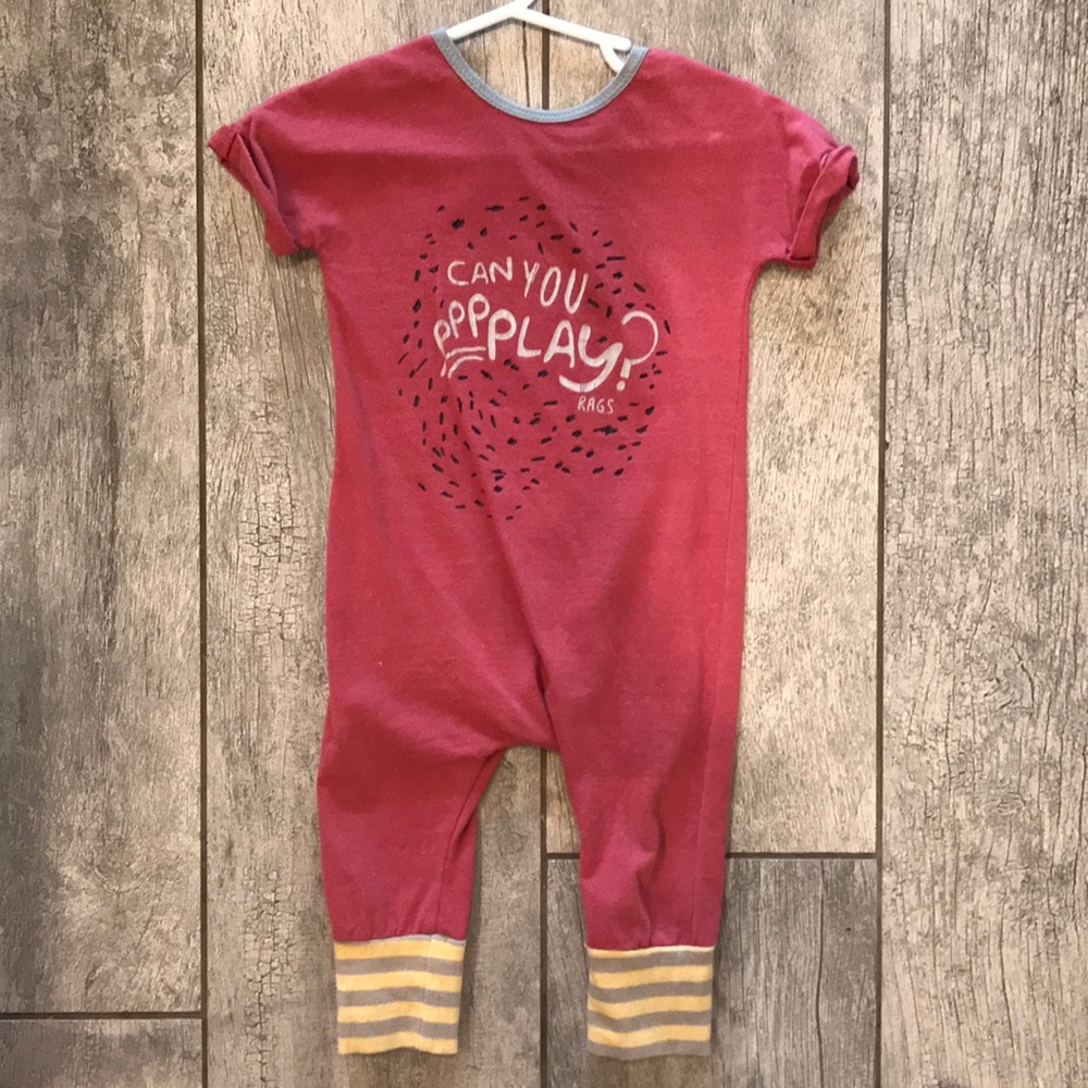 Rags To Raches size 6-12 romper